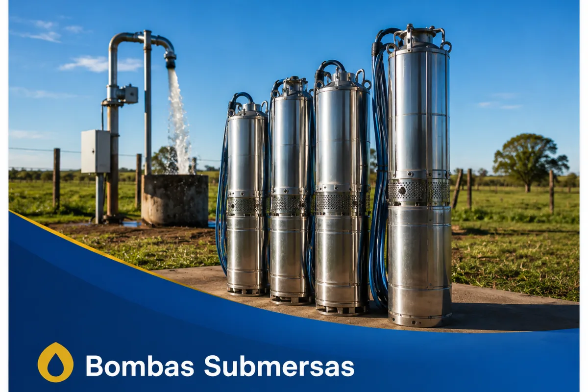 Bombas submersas para poços comercializadas pela MC Locações e Serviços